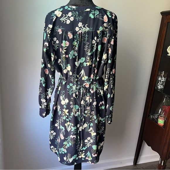 LOFT Outlet Floral Long Sleeve Dress - L - Picture 5 of 9